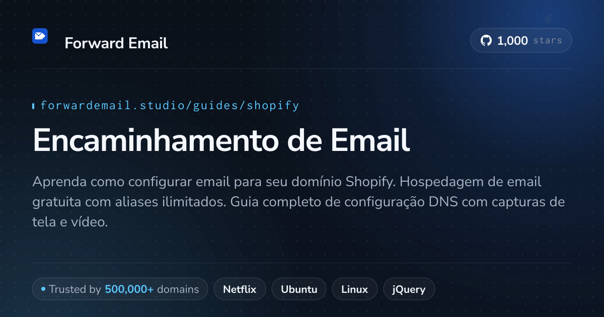 Como configurar e-mail com Shopify
