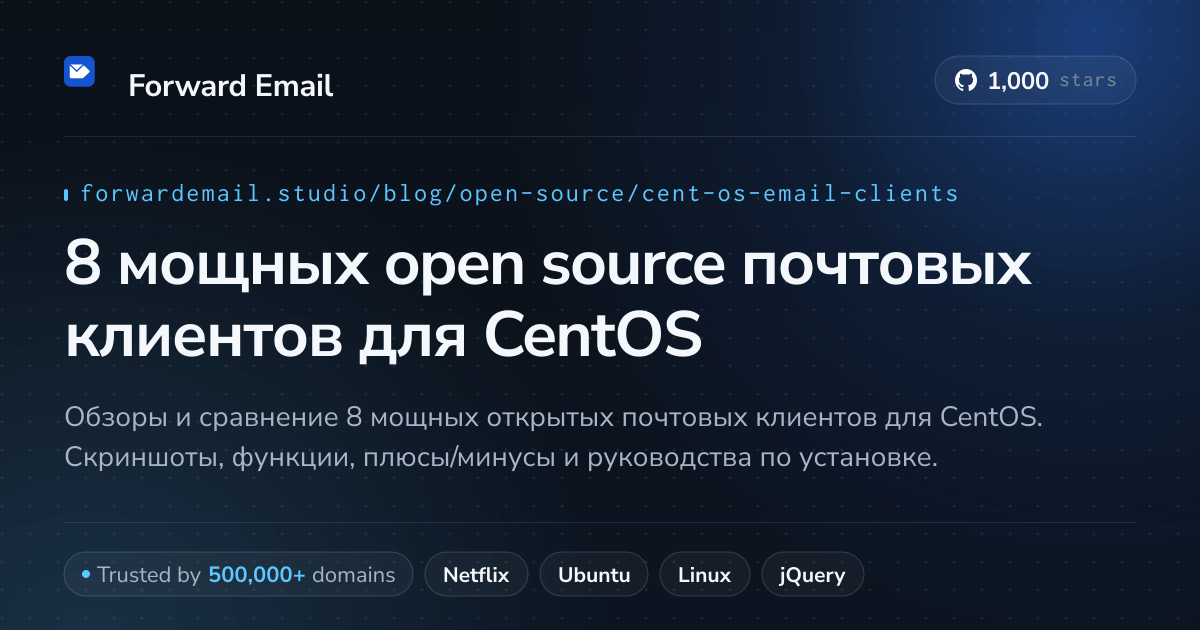 8 мощных open source почтовых клиентов для CentOS 2026