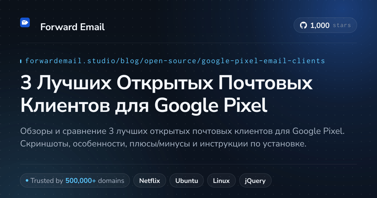 3 Лучших Открытых Почтовых Клиентов для Google Pixel 2026