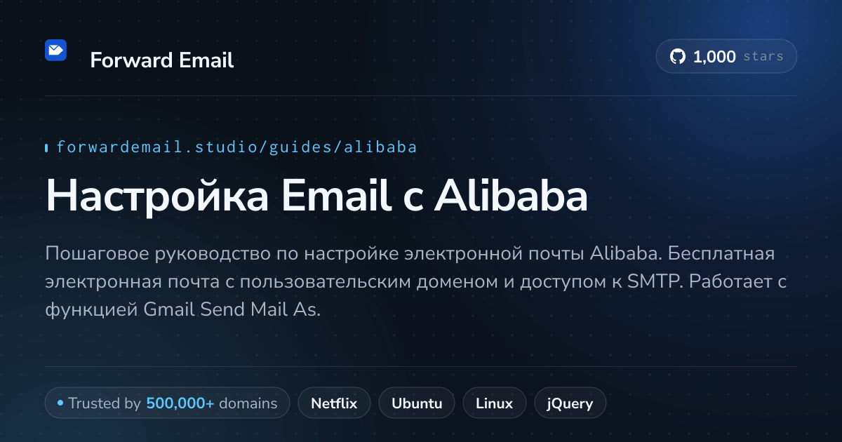Как настроить электронную почту с помощью Alibaba