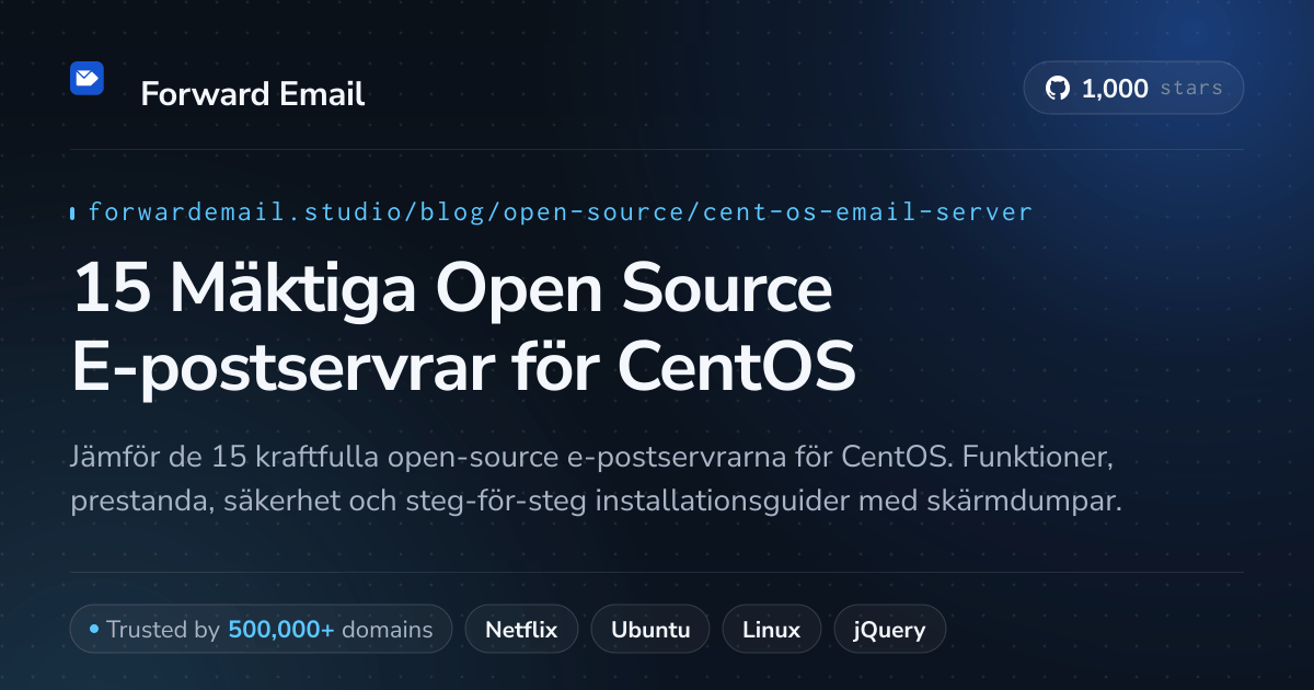 15 Mäktiga Open Source E-postservrar för CentOS 2026