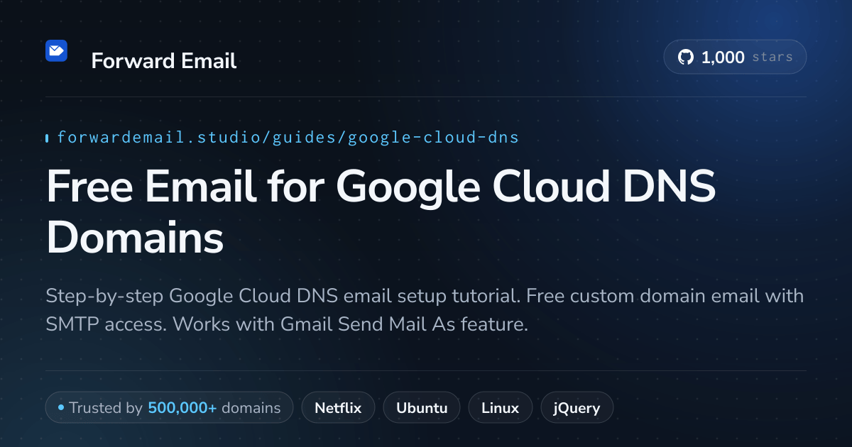Hur man konfigurerar e-post med Google Cloud DNS
