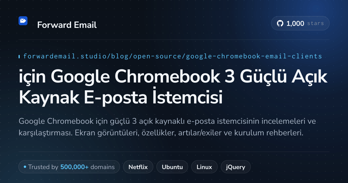 2026 için Google Chromebook 3 Güçlü Açık Kaynak E-posta İstemcisi