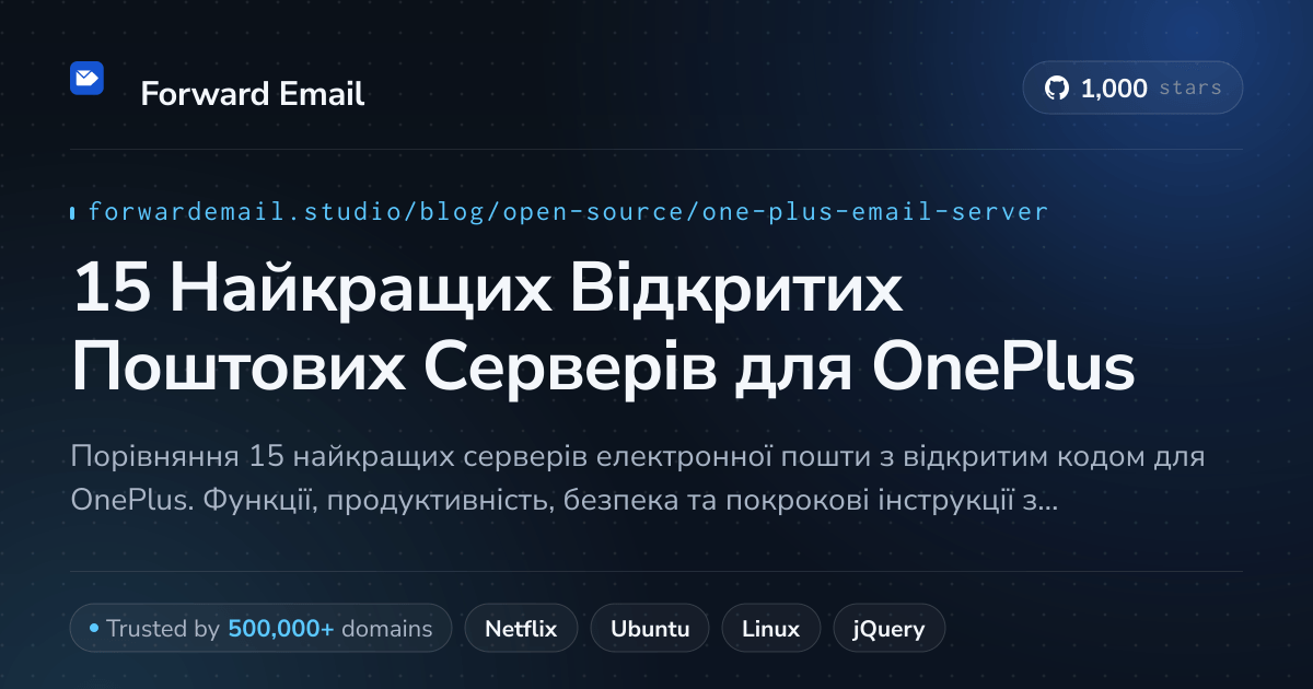 15 Найкращих Відкритих Поштових Серверів для OnePlus 2026
