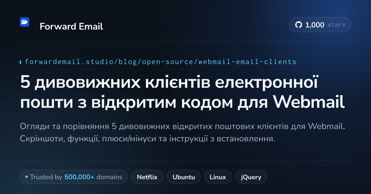 5 дивовижних клієнтів електронної пошти з відкритим кодом для Webmail 2026
