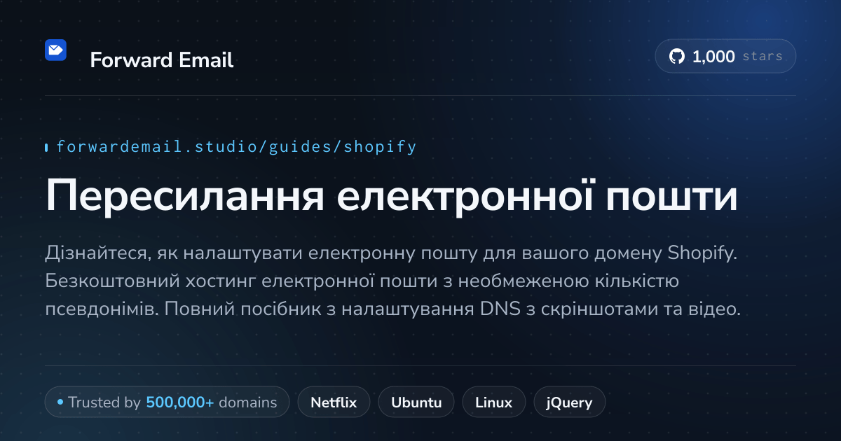 Як налаштувати електронну пошту за допомогою Shopify
