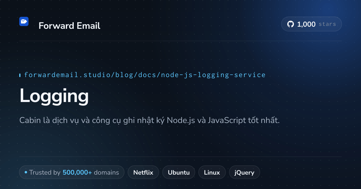 Dịch vụ ghi nhật ký Node.js