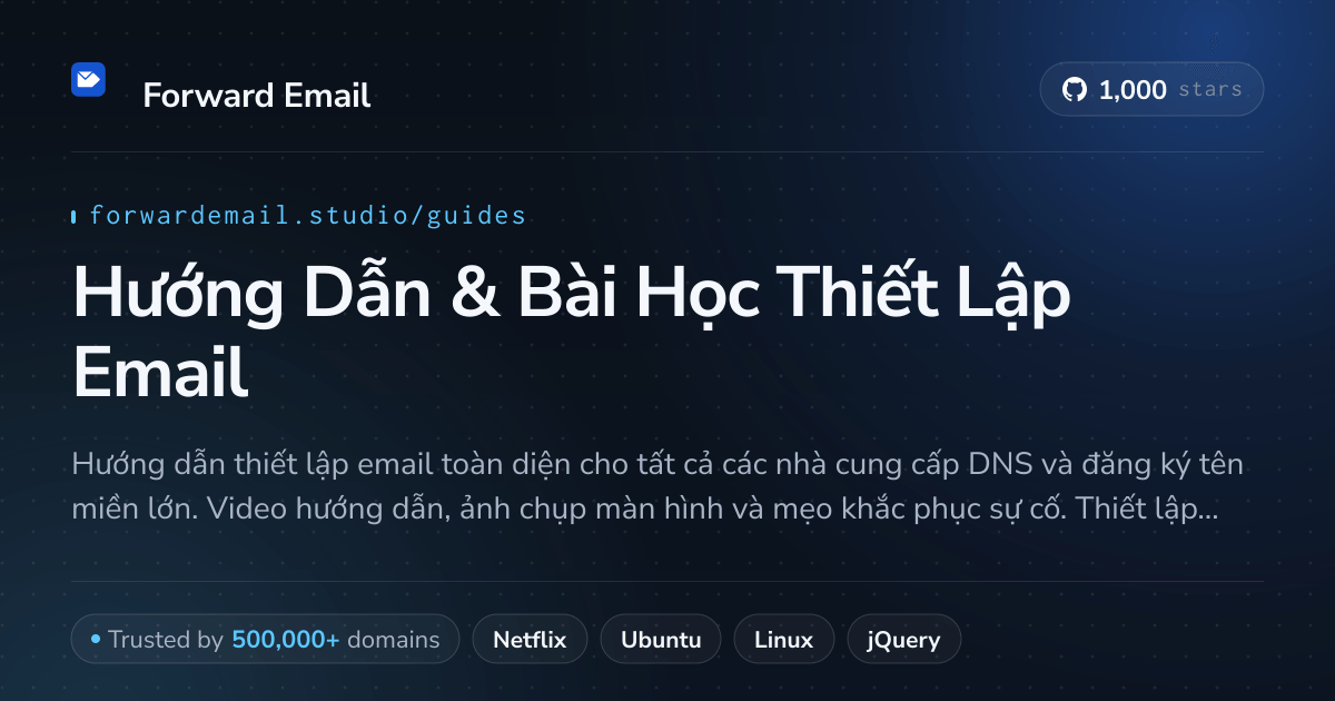 Hướng Dẫn & Bài Học Thiết Lập Email - Hướng Dẫn Từng Bước 2026