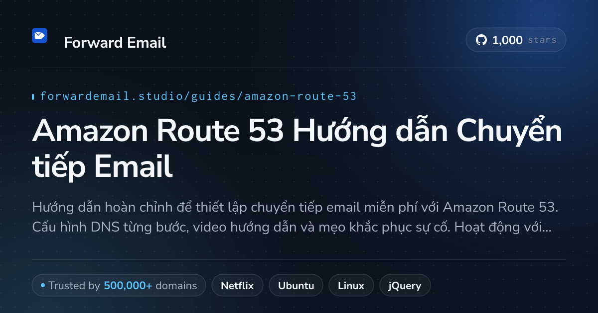 Cách thiết lập Email với Amazon Route 53